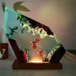 Resin Wooden 3D Dragon Lamp Hand Painted LED Night Light For Bedroom Ambient Table Decor Gift For Kids Teens Couples Christmas - Image 5