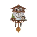 Wooden Hanging Wall Clock Bird Alarm Clock Cuckoo Clocks For Home Decoration Quartz Watch Decorative Home Decor - Image 3