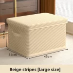 Clothes Storage Box Household Large-capacity Wardrobe Snacks Toys Layered Finishing Artifact Folding Storage Box Basket with Lid - Image 12