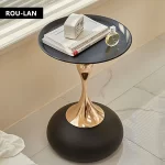 Small Pretty Waist Side Table Sofa Coffee Table Disc Coffee Table Small Side Table Bedside Corner Table - Image 2
