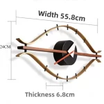 Nordic Eye Wall Clock Living Room Modern Design Wall Clocks Luxury Fashion Wooden&Metal Clocks Classic Silent Home Decoration - Image 7