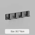 Foldable Coat Rack Wall Hanger Shelves Steel Shelf Behind Door Hooks Clothes Organizer Towel Rack Key Storage Bathroom Furniture - Image 17