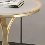 Round Side Small Coffee Tables Italian Luxury Mid Century Marble Corner Coffee Tables Nordic Vintage Living Room Furniture - Image 5