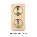Wood Sauna Thermometer & Hygrometer Wall-Mounted Spa Accessory Mechanical No Battery Required - For Family Hotel Sauna Steam - Image 9