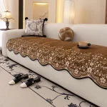Special-shaped Sofa Cover Cushion for All Seasons Universal 2025 New Straight Row One-piece Combination Sofa Cover Cloth
