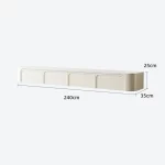 Suspension Tv Stand Cream Wind Modern Minimalist Small House Hanging Living Room Light Luxury Wall-Mounted Tv Stand - Image 7