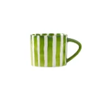European Striped Ceramic Coffee Cup Saucer Modern Breakfast Dessert Plate Tea Cup Decorative Art Striped Coffee Cup 200 Ml Decor - Image 5