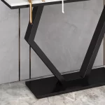 European Luxury Console Table For Hallway Entrance Trendy Glam Console Table Living Room Elegant Mesa Estrecha Home Furniture - Image 3
