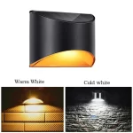 Solar LED Light Outdoor Wall Lamp IP65 Waterproof Solar Powered Sconce Lights for Garden Fence Stair Step Patio Yard Decoration - Image 5