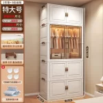 Door Wardrobe Storage Bedroom Organizer Partitions Space Saving Household Simple Closet Clothes Box Vestidores Trendy Furniture - Image 20