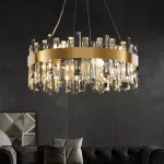 Luxury LED Crystal Pendant Lights Home Living Dining Room Lighting Decorate Lustre Villa Hotel Bar Ceiling Chandeliers Fixtures
