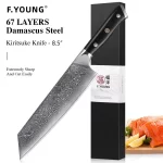 F.YOUNG Professional Kitchen Knives Damascus Steel Japanese Chef Knife Slicer Sashimi Utility Fruit Cooking Kitchenware Utensils - Image 10