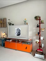 Tv Stand Storage Cabinets Corner Cabinet Metal Storage Display Cabinet Living Room Cabinets Furniture - Image 3