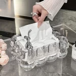 Cloud Design Tissue Box Cover, Home Tissue Boxes,High-End Paper Towel Holder for Living Room Coffee Table,Tabletop Decor