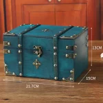 Practical Home Office Storage Box Storage Box Password Storage Box Retro Wooden Storage Box Versatile Functionality - Image 9
