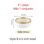 1pcs White Ceramic Plate Phnom Penh Tableware Salad Soup Bowl Food Dinner Dishes Wedding Decoration Dinnerware Household Kitchen - Image 7
