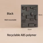 Wall Holder Offices Kitchens Organizer Desktop Shelf Wall Storage Rack Organiser For Workshops Bathrooms Children's Rooms - Image 9