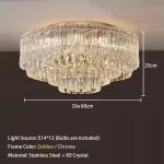 Crystal Rectangle Big Ceiling Lights LED Ceiling Chandelier Living Room Led Lamparas Para Techo Lighting for Lustre Home Decor - Image 10