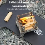  Camping Heater Portables Grills Stand Mini Stainless Steel Burners Portable Folding Incense Burner Desktop Viewing Stove - Image 4
