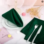 50pcs 30x30cm Rose Gold Small Satin Table Napkins Placemats Silk Dinner Cloth Napkins For Party Hotel Wedding Table Decoration - Image 5