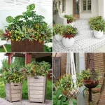 18 Bundles Outdoor Artificial Plants UV Resistant Fake Greenery Stems Faux Shrubs for Outside Porch Patio Garden Window Decor - Image 5