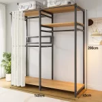 Modern Wardrobes Organizer Closet Storage Bedroom Coat Rack Floor Corner Household Metal Hanger Hat Rack Shelf Home Furniture - Image 23
