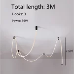 Italy Creative Weaving Hose Ceiling Lamp Bedroom Living Room Restaurant Coffee Shop Atmosphere Chandelier Home Decor Lighting - Image 7