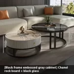 Round Unique Coffee Tables Waterproof Modern Simple Metal Coffee Tables Aesthetic Organizer Muebles De La Sala Home Decoration - Image 55