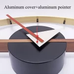 Nordic Eye Wall Clock Living Room Modern Design Wall Clocks Luxury Fashion Wooden&Metal Clocks Classic Silent Home Decoration - Image 3