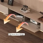 Hold 55 Inch Tv Stand Vintage Light Brown Media Luxury Console Tv Cabinets Lowboard Nordic Design Living Room House Accessories - Image 5