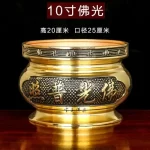 Metal incense burner Buddha tool Backflow fragrance Censer Buddhist Hall pray church  tea light burner the god of wealth - Image 21