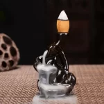 With 30 Incense Waterfall Incense Burner Ceramics Backflow Buddha Censer Backflow Incense Holder Home Office Yoga Teahouse Decor - Image 5