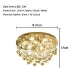 Modern Crystal Ball Ceiling Lights Surface Mounted LED Lamps Lighting Fixture for Living Room Lustres Home Decor Lampara Techo - Image 9