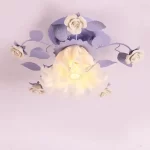 Korean Garden Ceiling Lights Ceramic Living Room Dining Room Aisle Lamps Romantic Bedroom Beauty Salon Clothing Ceiling Light - Image 5