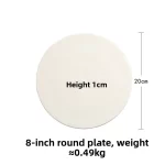 Creative Ceramic Rectangular Plate Pure White 10 Inch Western Dinner Plate Sushi Pasta European Style Steak Plate Italian Style - Image 8