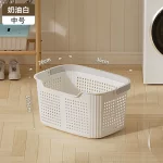 Laundry Hamper With Wheels And Lid Large Capacity Clothes Basket For Bathroom Storage Organizer For Family Kids Dorm Gift - Image 12