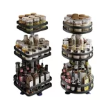 Rotatable Kitchen Storage Rack kitchen Accessories Spice Storage Rack Clean Storage 360 Degrees Rotatable Organizer Turntable - Image 5