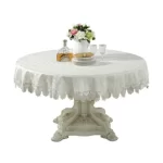 European Style Round Tablecloth, Elegant Lace Tablecloth, Dining Table Cloth, Kitchen Table Cover, Decorative Towel - Image 6