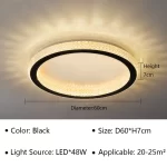 Modern Simplicity Nordic Luxury Disc-shaped LED Home Ceiling Lights Art Hot Bending Lamps for Living Room Decoration Chandelier - Image 11