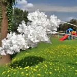 10pcs white branch snow Gypsophila Artificial plants cherry blossom wedding arch decoration artificial flower - Image 2