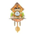Wooden Hanging Wall Clock Bird Alarm Clock Cuckoo Clocks For Home Decoration Quartz Watch Decorative Home Decor - Image 13