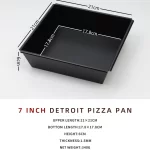6~10 inch Detroit Style Pizza Pan Deep Dish Pizza Pan, Pizza Pan, Square Baking Pan, Bakeware Kitchenware, Aluminum - Image 24
