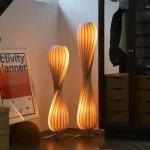 Living Room Floor Lamp Wooden Style Bedroom Headboard Decoration Atmospheric Table Lamp Nordic Art And Creativity Lamp Japanese - Image 3