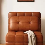 Modern Luxury Living Room Sofas Upholstered Leather Comfortable Foldable Sofa Bed Ergonomic Design Canapé Convertible Furniture - Image 3