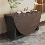 Round Simple Desk Classic European Elegant Cozy Dining Table Italian Design Tavolo Di Pranzo Allungabile Dining Room Furniture - Image 5