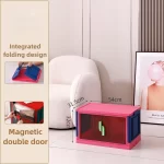 Bedroom Storage Box Clothing Cabinet Organizing Foldable Living Room Storage Cabinet Stationery Toy Organization Boxes Kitchen - Image 9