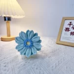 Ins Chrysanthemum Crochet Bouquets Handwoven Flowers Artificial Plants Desktop Home Decoration Friends' Gifts - Image 8