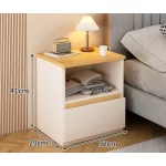 Bedside table Bedroom Home Modern simple bedroom Simple heightening Bedside small cabinet Storage drawer cabinet - Image 14