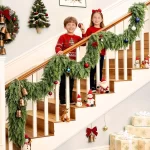 5/6/9ft Christmas Pine Garlands Real Touch Cedar Garland Xmas Indoor Fireplace Home Decor Artificial Plants Hanging Adorn Wreath - Image 4