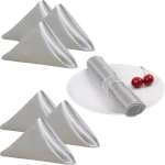 60 Pack 30*30cm Wine Red Satin Table Napkins Soft Smooth Cloth Napkins Silky Satin Cloth Napkins for Restaurant Party Decoration - Image 12